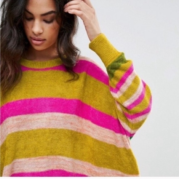 Free People All About You Stripe Chenille Sweater in
Multi Small NWOT - Picture 2 of 9